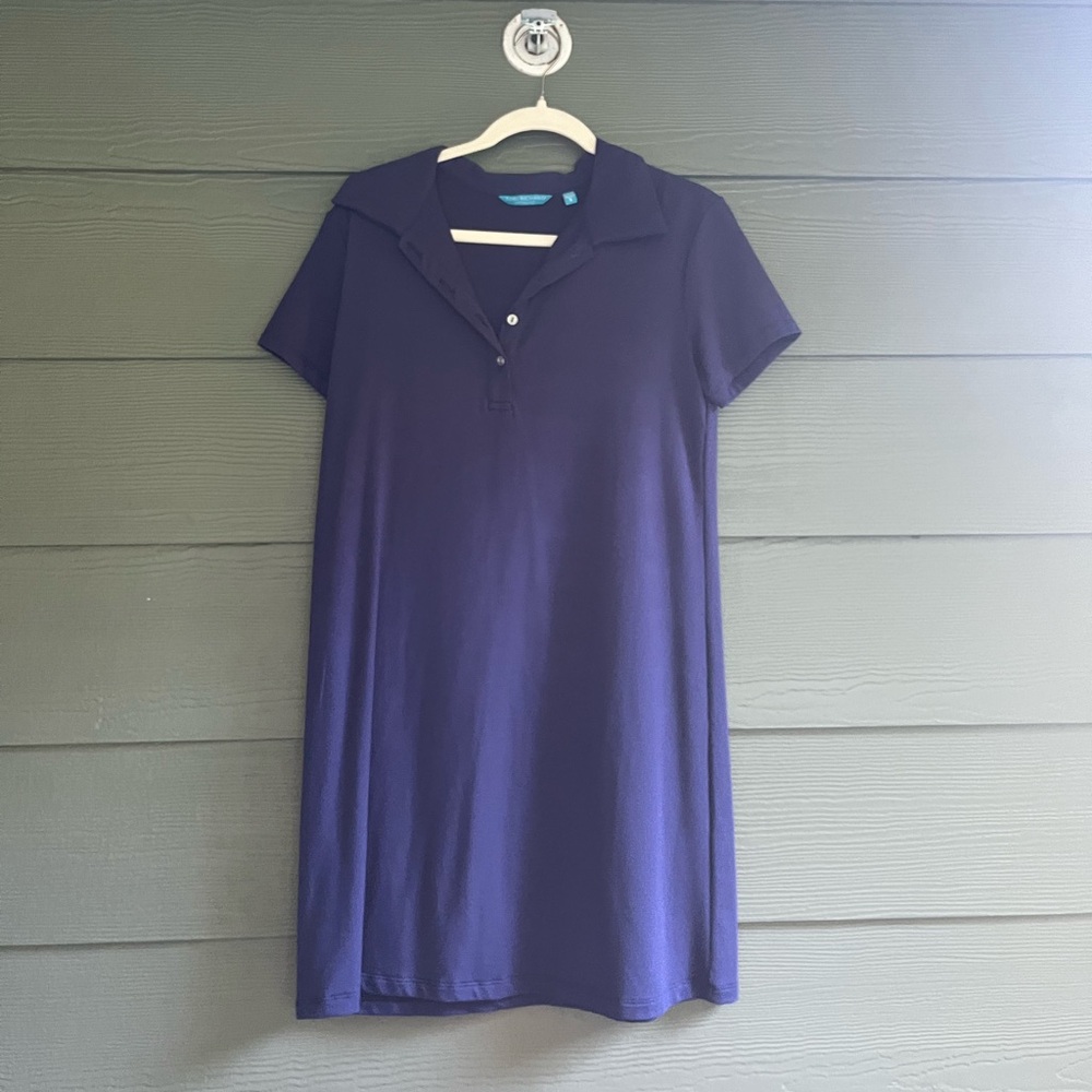 TORI RICHARD BRAND NEW BLUE MINI COLLARED DRESS